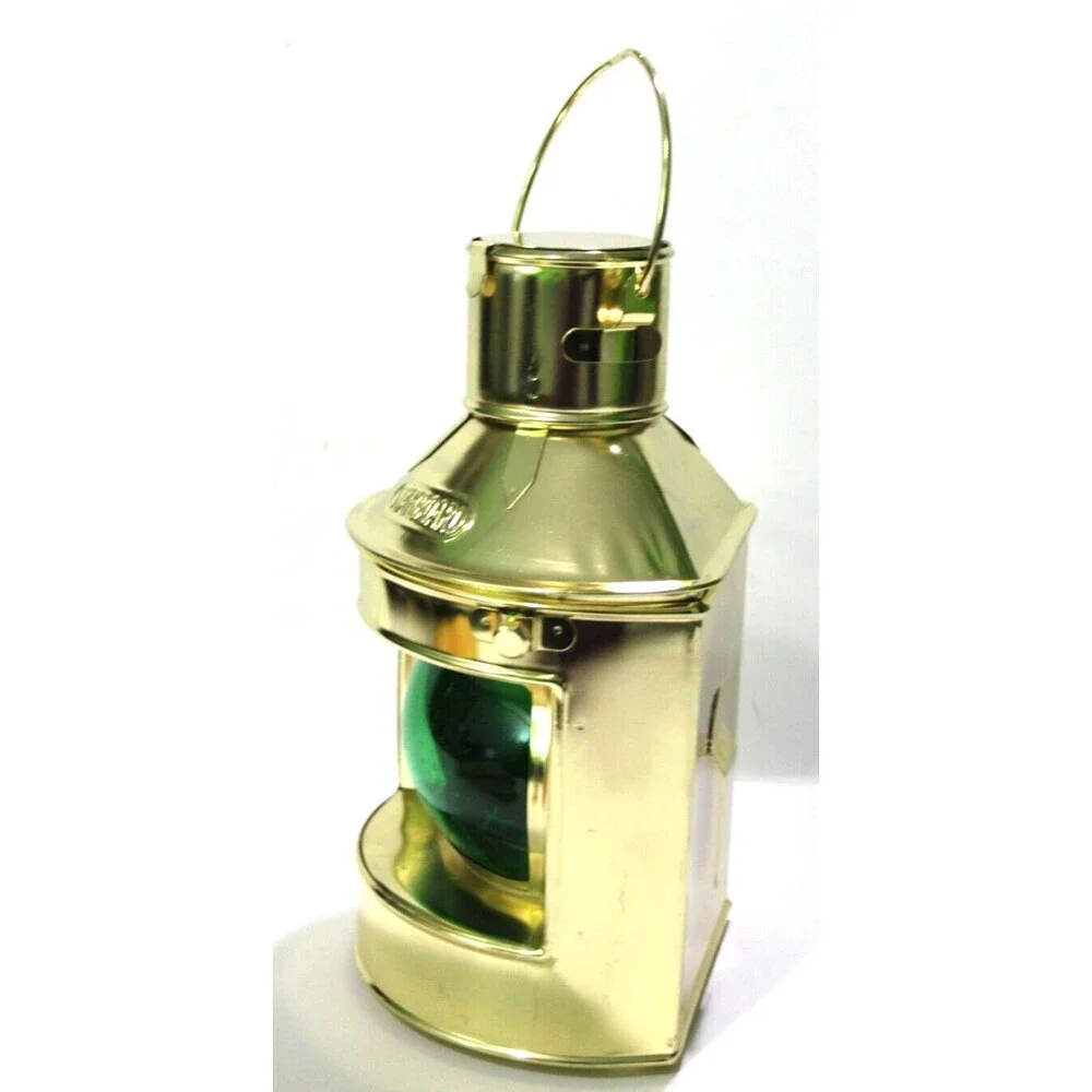 Starboard Ship Train Green Lantern Nautical Maritime Hanging Decoration 10